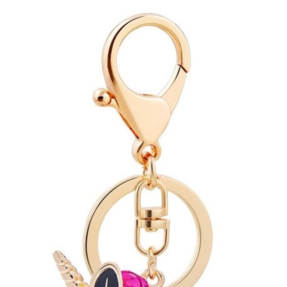 Red Owl Keychain Rhinestone Lucky Owl Charm Owl Bag Charm - Picture 4 of 12